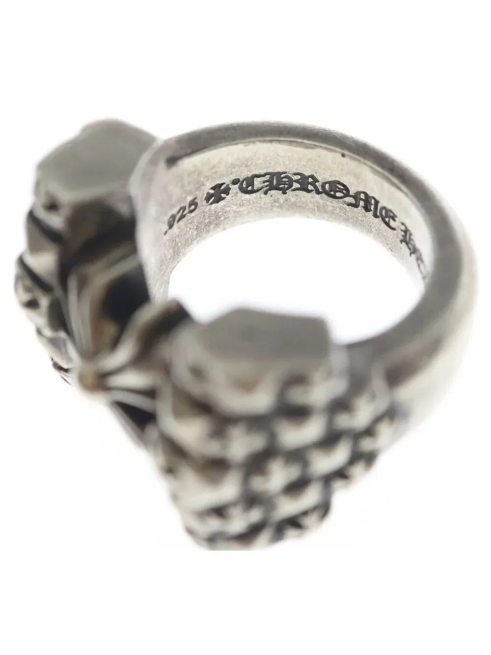 Chrome Hearts Deco CH Plus Silver Ring